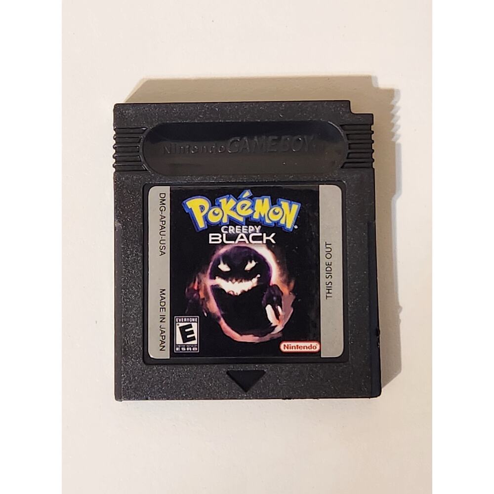 Nintendo Gameboy Color Pokemon Creepy Black Video Game US Version W/Case NEW